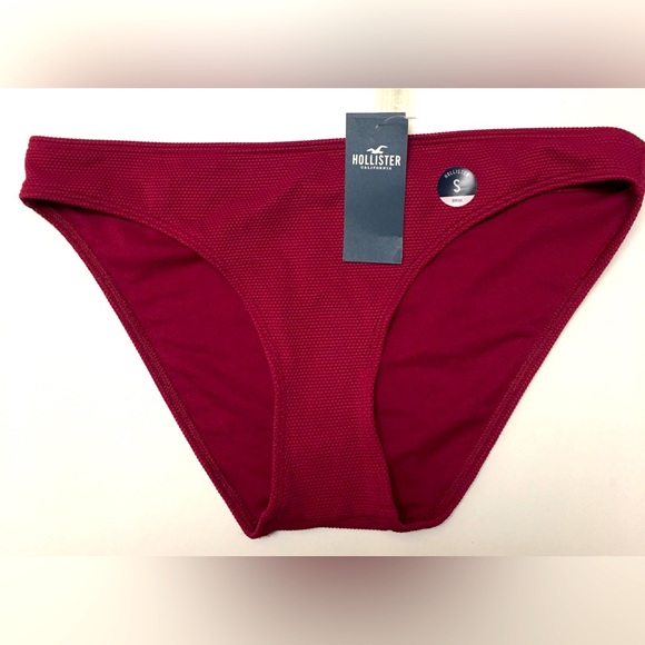 NEW Hollister Bikini Swim Botton Small Red Beach Vacation Swimsuit - Picture 1 of 8